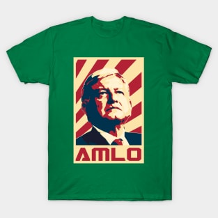 AMLO President Of Mexico Retro Propaganda T-Shirt